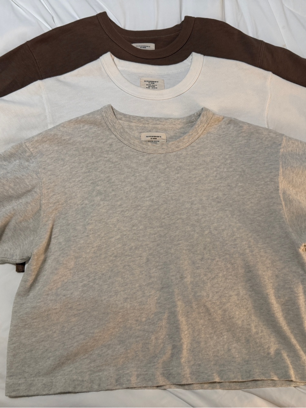 Buck Mason Field spec boyfriend crop tee bundle